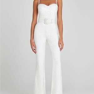 Nadine Merabi Lucinda White Jumpsuit